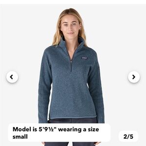 NWOT Patagonia Better Sweater Women’s 1/4 Zip Pullover Fleece Jacket